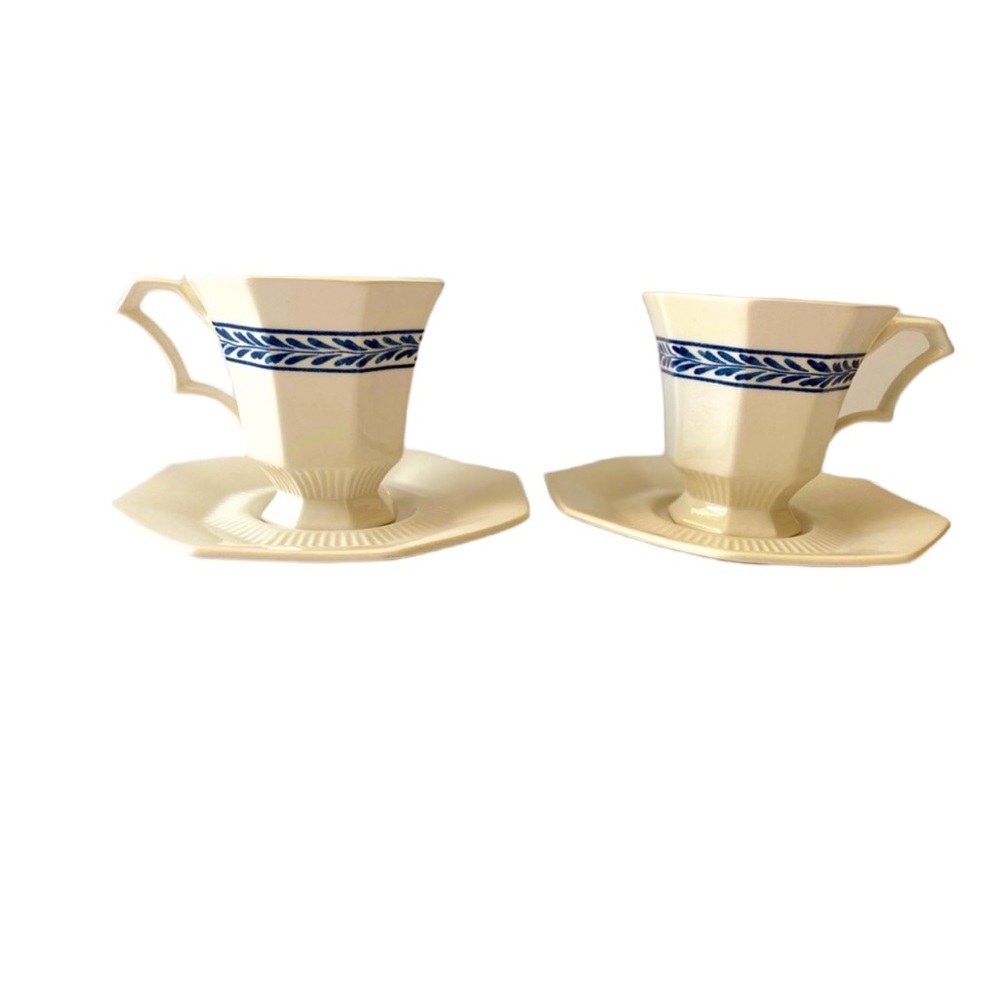 Independence Ironstone Castleton Japan Tea Cups &‎ Saucers